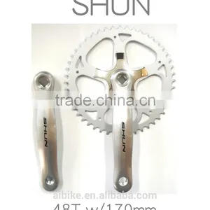 Taiwan Made SHUN Single Chainring 5-arm Steel 48T Chainwheel Alloy Crank thumbnail-1