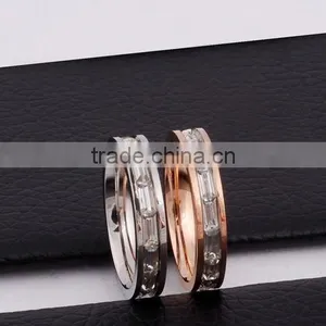 Hot Sale Latest Gold Ring Designs Diamond Gay Men Wedding Ring in Stainless Steel thumbnail-2
