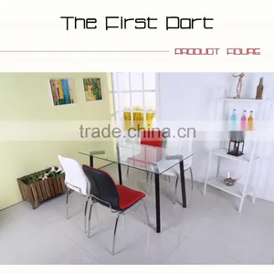 Popular Rectangular Glass Top Dining Tables thumbnail-6