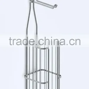 Steel Wall Mounted Toilet Paper Holder With Phone Rack thumbnail-4