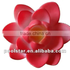 Wonderful Red Swimming Floating Pool Flower Shape LED Light P1964 thumbnail-1