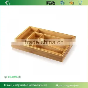 100% Natural Bamboo Expandable Organizer Tray thumbnail-4