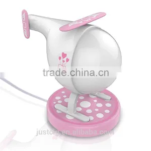 Colorful Night Light Helicopter Intelligent Timed Night Light Rechargeable Touch Sensor LED Lamp for Baby Kids thumbnail-5