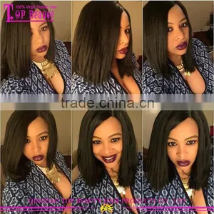 Natural Color Peruvian Virgin Hair Layered Bob Wigs 12inch Short Bob Wigs for Black Women thumbnail-1