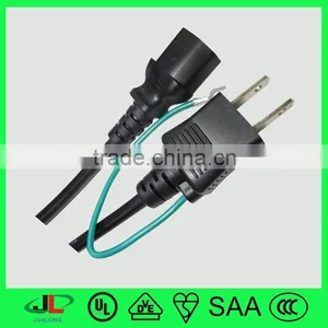 PSE 2 Pin Plug Electrical Cable Wire With Grounding Wire and IEC C13 Plug thumbnail-2
