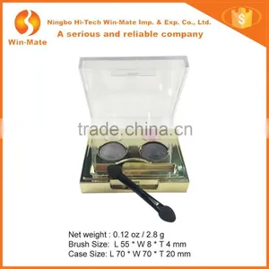 With 1 Helper & Hi-Q Gold Box 4 Colors Mini Round Palette Baked Eye Shadow thumbnail-2