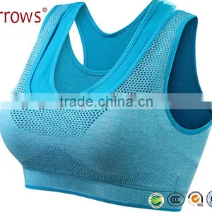 Professional Sports Bra Women Mesh Fake Two-piece Underwear Hot Sexy Push-up Bra Yoga Fitness Vest Workout Running Tank Top Bra thumbnail-1