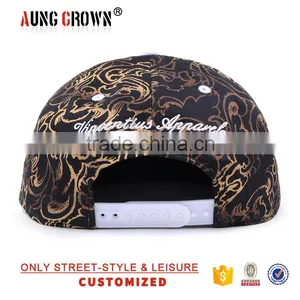 Newest Embroidery 5 Panel Snapback Cap thumbnail-4