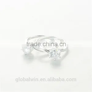 Fashion Jewelry Cheap Wholesale Cz Simple Single Stone Ring Designs thumbnail-4