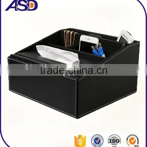 High Quality Originality Black PU Storage Box/tissue Boxes thumbnail-1