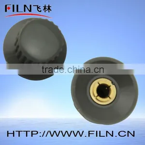 Grey Round Point Bakelite Potentiometer Knob thumbnail-1