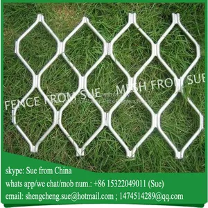 Anodised Natural Color 60x60 Diamond Hole Window Used Aluminium Mesh thumbnail-1