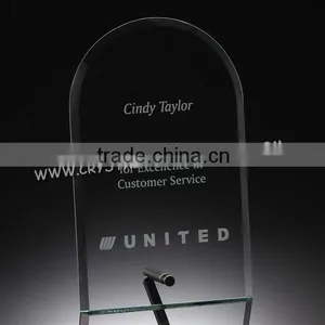 2015 New Arrival Cheap Jade Glass Award Trophy Hot Sale Glass Trophy Award thumbnail-1
