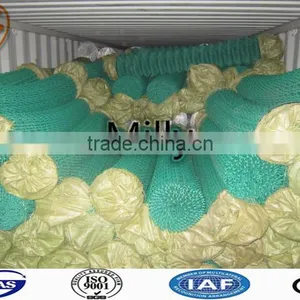50mm Plastic-Coated Chain Link Fencing 1.2 x 10m /6 FT - PVC Chain Link Fencing 25mtr (1800) C/w Line Wires thumbnail-4