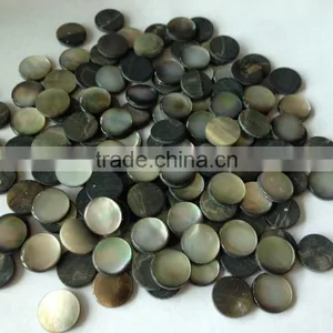 Black Lip Mother of Pearl Shell Cabochon for Gemstone Jewelry thumbnail-3