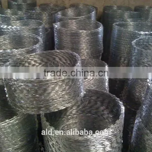 2015 Spring Canton Fair 14.4D29 Hot Dip Galvanized Concertina Razor Wire, Blade BTO-22 30 CBT-60 65,barbed Wire ISO9001 thumbnail-3