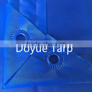 China Supplier Waterproof Cross Laminatede Reinforced Plastic Eyelets Tarpaulin for Pool Cover thumbnail-1