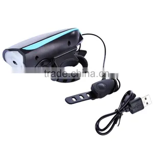 Mountain Bike Headlight With Horn Outdoor Night Cycling Light Bell Bicycle Equipment thumbnail-5