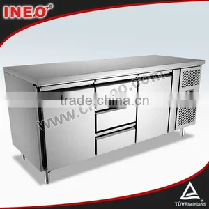 304 Stainless Steel Low Power Consumption Refrigerator/Refrigerated Counter/Freezer Refrigerator Hotel Kitchen thumbnail-1