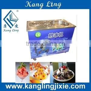 LR-027 Commercial Single Pan Fry Ice Cream Machine With Three Cooler Barrels With Cheap Price thumbnail-1