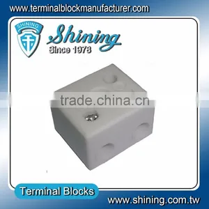 TC-652-A No Glazed Plated 600V 2 Pole 16mm 65A Porcelain Terminal thumbnail-2