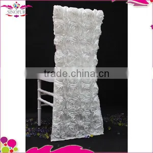 Square Top Rosette Party Chair Cover thumbnail-2