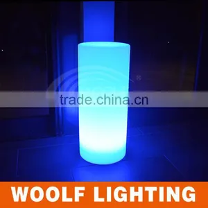 Cylinder Shape RGB 16 Color LED Lighting Glow Pillar thumbnail-1
