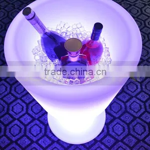 New Design Wineglass Shape Plastic Luminous Led Ice Bucket/Bar Wine Ice Bucket thumbnail-3