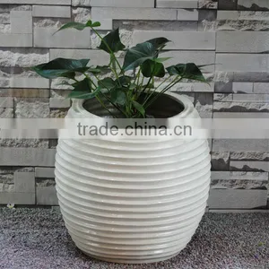 Sphere Fiberglass Planter thumbnail-1
