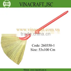 Long Grass Broom With Plastic Handle thumbnail-1