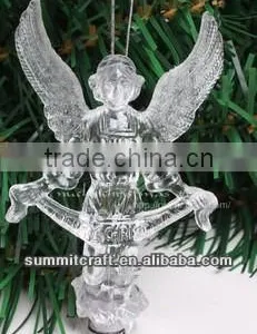 Led Acrylic Christmas Angel Figurines Christmas Trees Decoration thumbnail-1