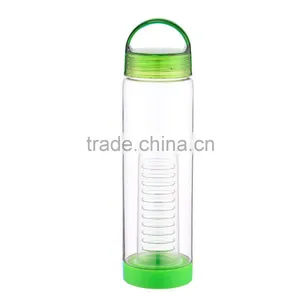 BPA Free Proof Tritan Fruit Infuser Sports Water Bottle With Easy Carrying Handle(Multiple Colors) thumbnail-3