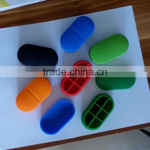Eco-friendly Silicone Medical Six-compartment Pill Cases/Medical Food Grade Silicone Pill Cases thumbnail-1