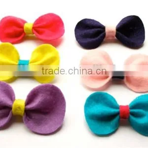 2017 Colorful Felt Hair Bows for Girls in China thumbnail-1