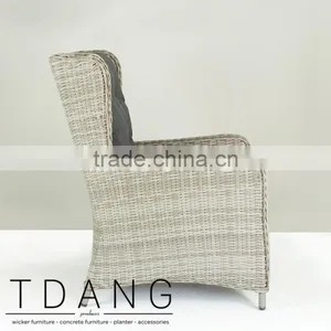 Trieste Wicker Sofa Lounge Chair - Conversation Wicker Furniture Set thumbnail-4