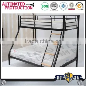 Home Furniture Cheap Metal Double Decker Bed Design Steel Bunk Beds thumbnail-5