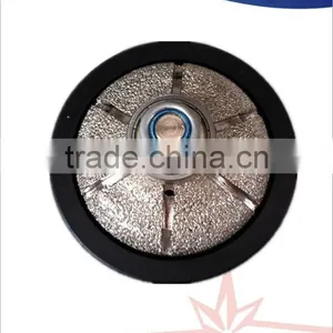 Ogee Shape Vacuum Brazed Diamond Edge Profile Wheel/High Speed Brazed Diamond Router Bits thumbnail-1