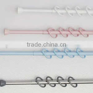 Extendable Stainless Steel Shower Curtain Rod thumbnail-1