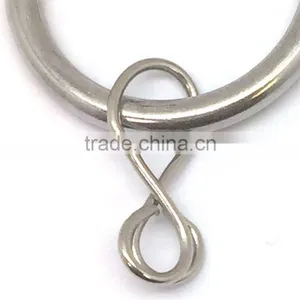 Chrome Plated Metal Window Curtain Rod Ring Loose Eyelet Inside Diameter 35mm thumbnail-4