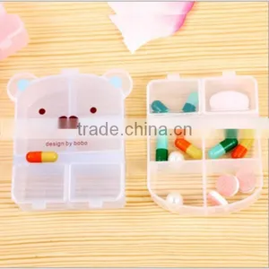 Custom Cartoon 6 Compartment Medicine Storage Case PP Plastic Pill Box Supplier in China,custom Made Plastic Pill Box Supplier thumbnail-3