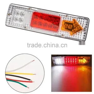 2016 New 12V 24V LED Light Rear Turn Signal Truck Trailer Caravan Led Trailer Tail Lights Stop Rear Tail Indicator Light thumbnail-2