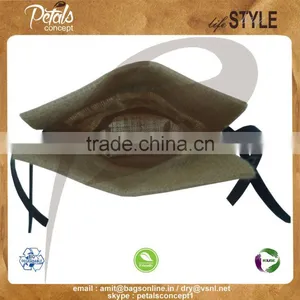 Drawstring Bag With Pu Label & Screen Print Logo With PU Pull String Closure - Ideal for Branding of Wine thumbnail-5