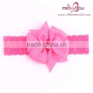 Purple Grosgrain Ribbon Headbands for Baby Girls thumbnail-3