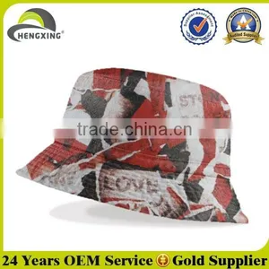 Flat Top Blank Floral Custom Tie Dyed Bucket Hat thumbnail-1