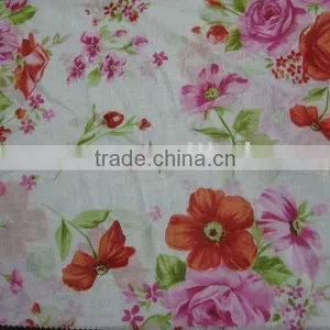 100%Cotton Voile Swiss Flower Print Ladies High Fashion Woven Fabric thumbnail-1
