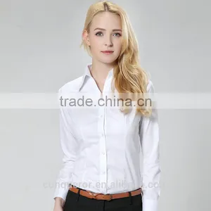 Cheap Made to Measure Cotton White Long Sleeve Shirt thumbnail-1