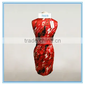 Sleeveless Ladies Print Dress With Waist Belt thumbnail-2