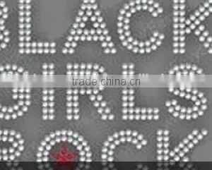 Black Girls Rock Rhinestone Iron on T Shirt Transfer thumbnail-2