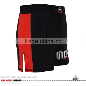 2016 NEW STYLE BLACK MMA SHORTS WITH LOGO ON THE BOTTON OF LEG OPENING thumbnail-5