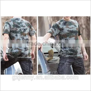 Hot Custom Desert O Neck Short Sleeve Military T Shirt Dry Fit Camo Shirt for Sale thumbnail-2
